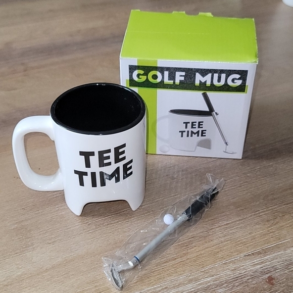 Tee Time Golf Mug – New in Box – Fun Novelty Coffee Cup Gift Set - Picture 1 of 13